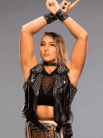 WWE Rhea Ripley Studded Leather Vest
