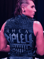 WWE Rhea Ripley Studded Leather Vest
