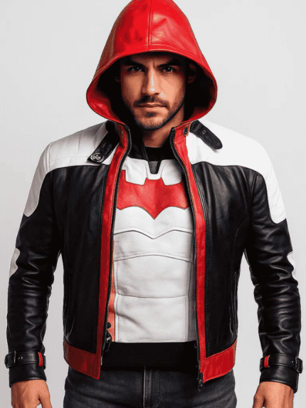 Bat Logo Red Hood Arkham Knight Jacket