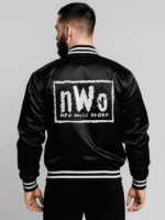 Men's Black Bomber NWO Varsity Jacket