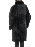 Black Dressy Fur Jacket