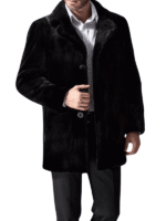 Men’s Black Ranch Mink Fur Stroller