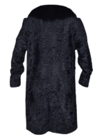Black Persian Lamb Fur Long Coat