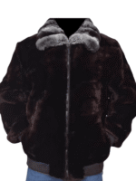 Men's Mouton Fur Bomber Jacket