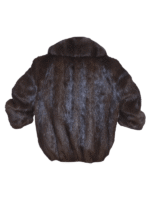 Brown Fur Bomber Jacket