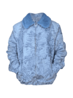 Blue Persian Lamb Fur Jacket