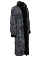 Gray Persian Fur Long Coat