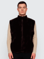 Men's Brown Mouton Fur Vest