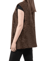 Women's Brown Fur Vest