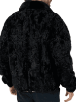 Black Persian Lamb Fur Jacket