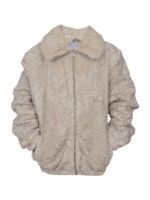 Off White Persian Fur Bomber Jacket