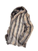 Brown Fur Coat with Hood