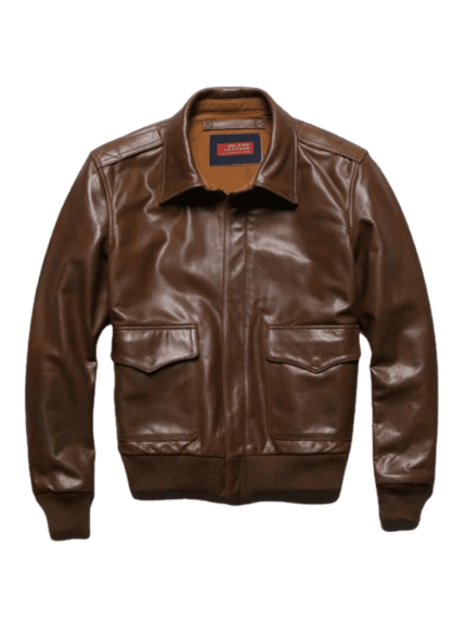 US A2 Flight Brown Bomber Jacket