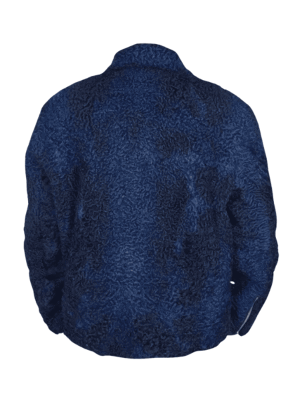 Navy Blue Persian Lamb Fur Jacket