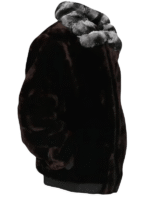 Mink Fur Jacket with Chinchilla Collar