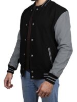 Men's Black Varsity Jacket