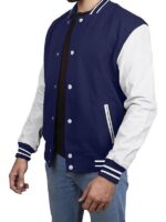 Varsity Jacket With White Sleeves