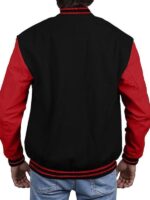 Varsity Jacket With Red Sleeves