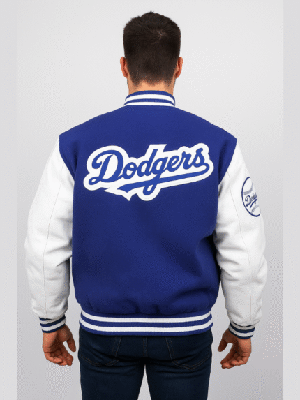Los Angeles Dodgers Downtown Leather Sleeves Varsity