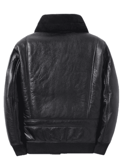 Aviator B6 Pilot Black Leather Jacket
