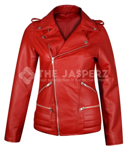 Serpents Women Jacket Cheryl Blossom Red Leather Jacket - Image 1