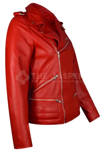 Serpents Women Jacket Cheryl Blossom Red Leather Jacket - Image 4