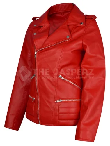 Serpents Women Jacket Cheryl Blossom Red Leather Jacket - Image 3