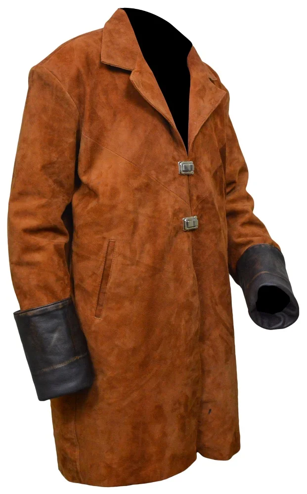 Firefly Malcolm Reynolds Suede Leather Trench Coat - Image 4
