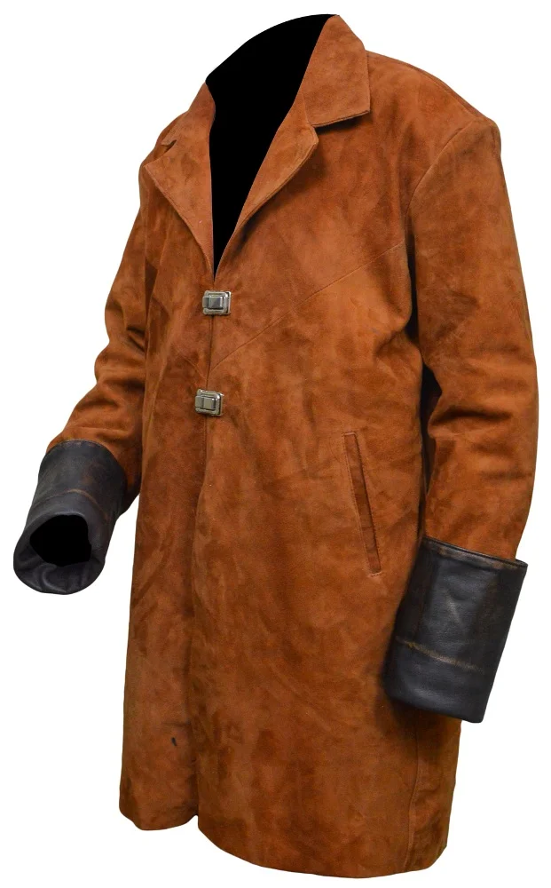 Firefly Malcolm Reynolds Suede Leather Trench Coat - Image 5