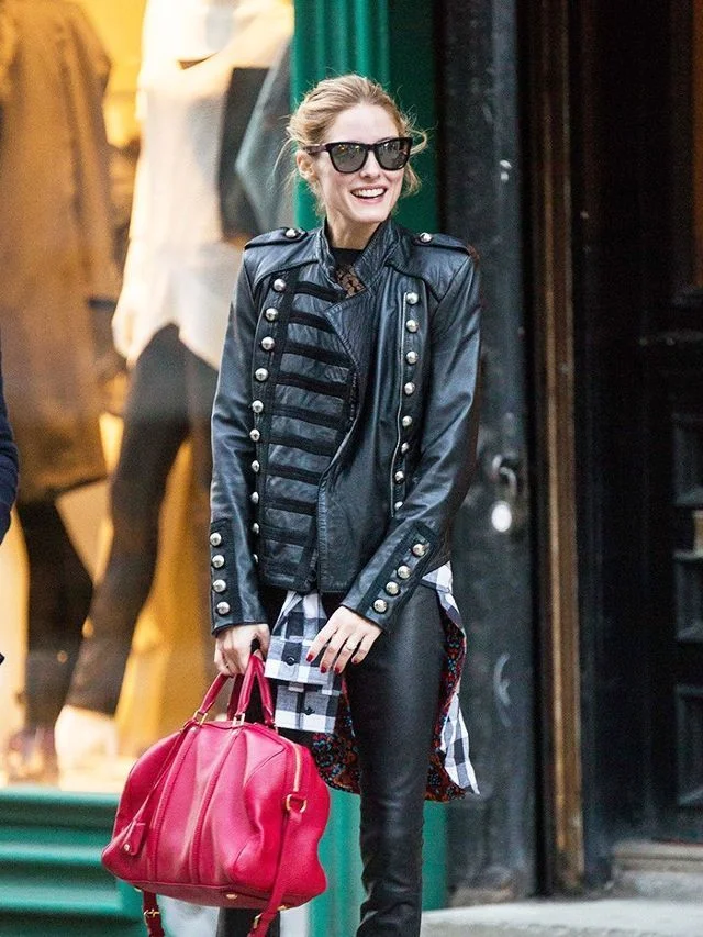 New Olivia Palermo Napoleon Style Black Women Jacket - Image 2